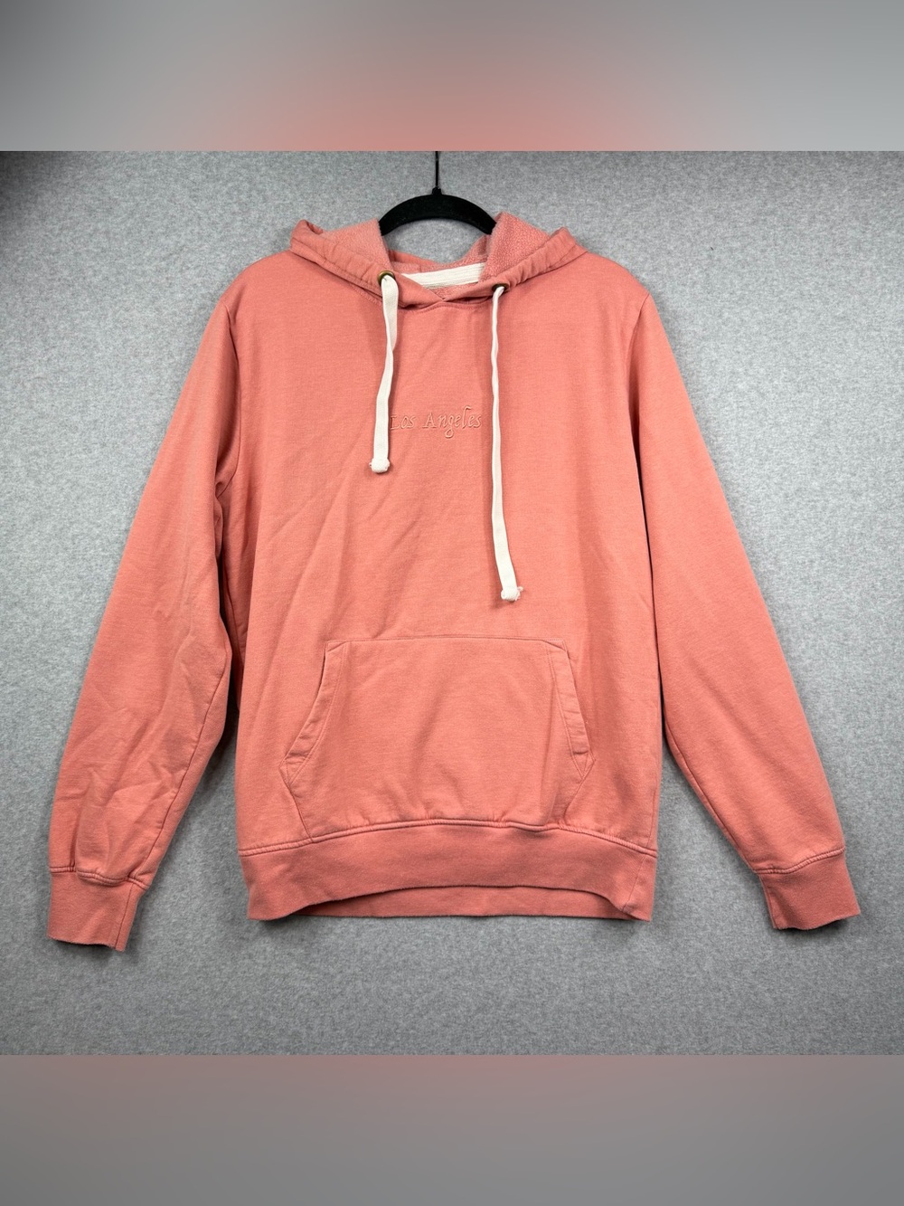 San Francisco Work Shirts Los Angeles Embroidered Pink Pullover Hoodie Sz Medium